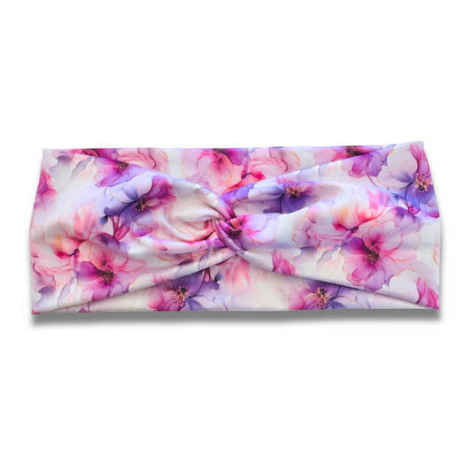 Pink & Violet Blooms Sweetheart Headband Sewing Sweethearts