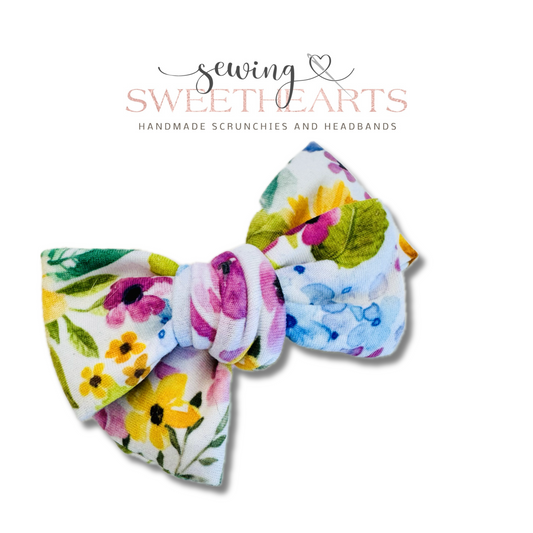 Hello Hydrangea Bow  Sewing Sweethearts   