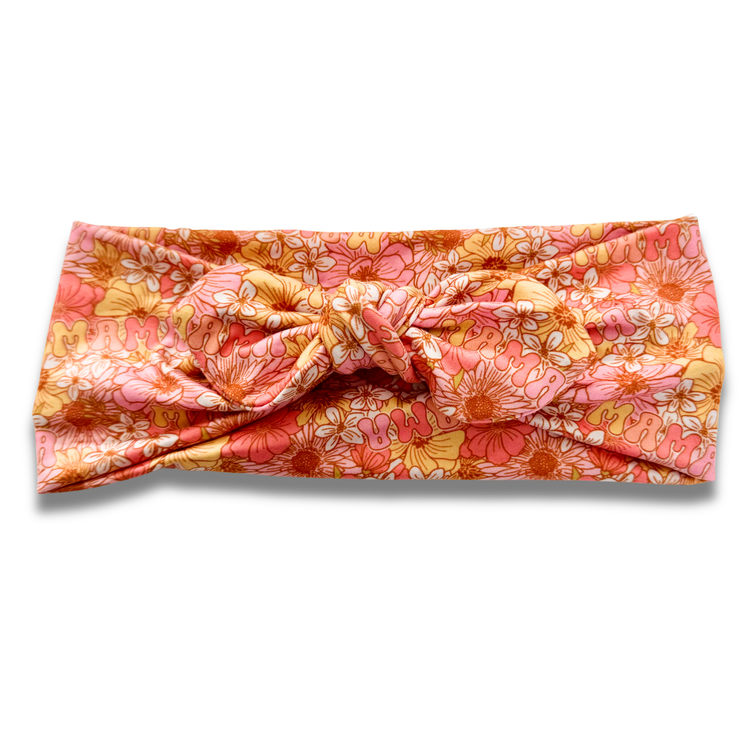Mama Orange Florals Sweetheart (or removable tie option)  Sewing Sweethearts Sweetheart with removable tie  