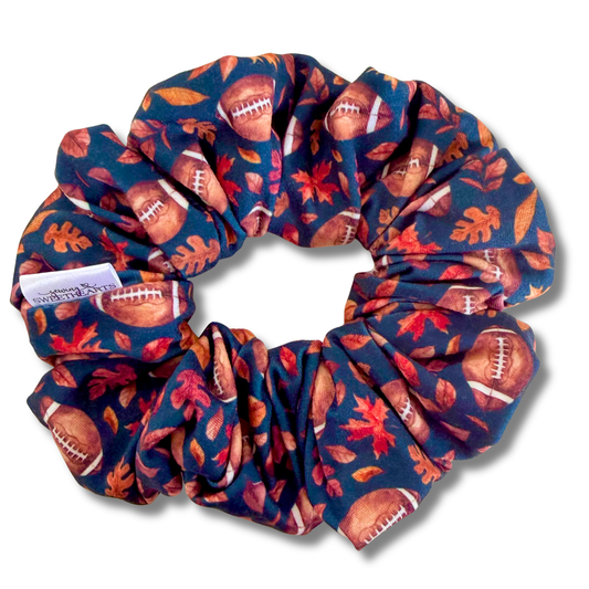 Fall Football Scrunchie Sewing Sweethearts