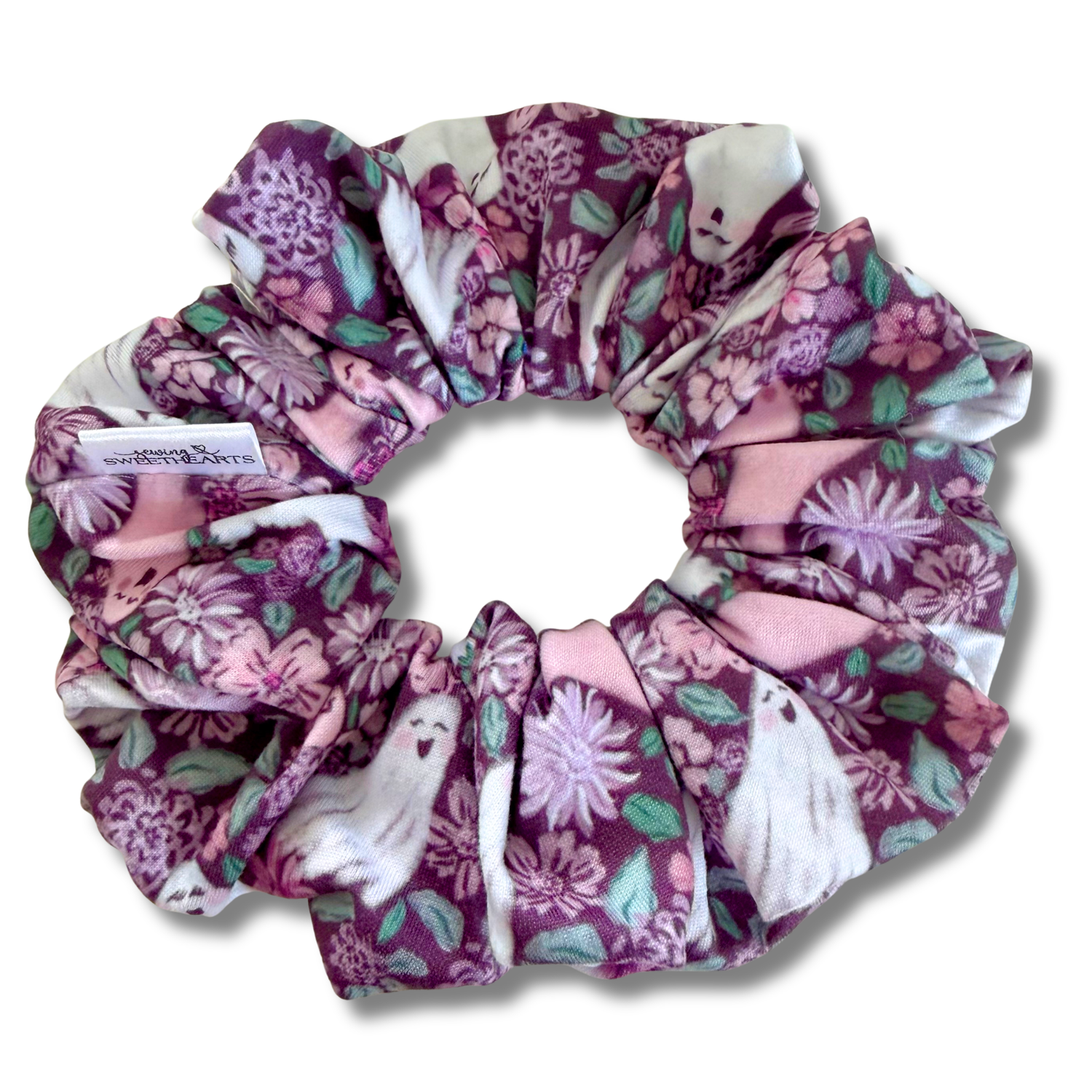 Floral Ghosts Scrunchie Sewing Sweethearts