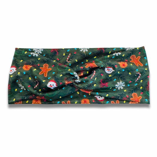 Sweetly Lit Christmas Sweetheart Headband (or removable tie option)