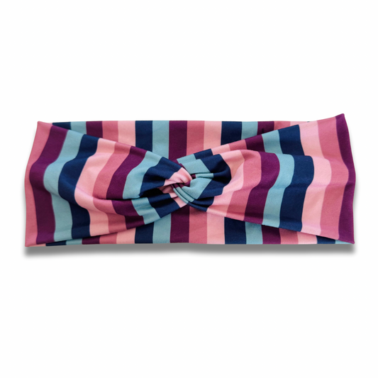 Fall Stripes Sweetheart Headband (or removable tie option) Sewing Sweethearts Sweetheart
