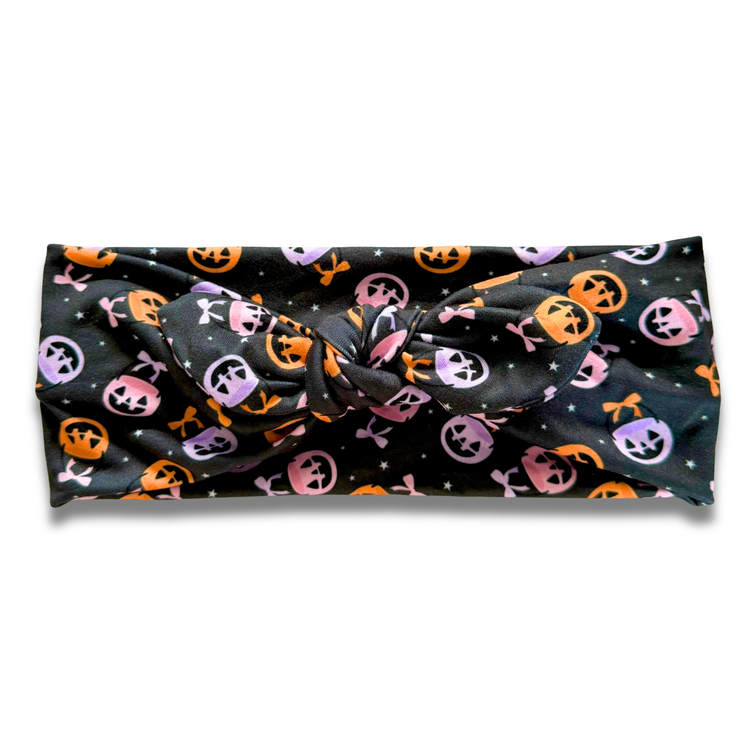 Trick or Treat Sweetheart Headband (or removable tie option) Sewing Sweethearts Sweetheart with Removable Tie