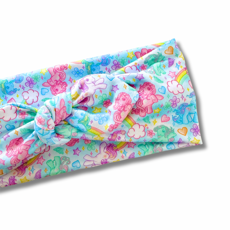 Ponies Sweetheart Headband (or removable tie option) Sewing Sweethearts