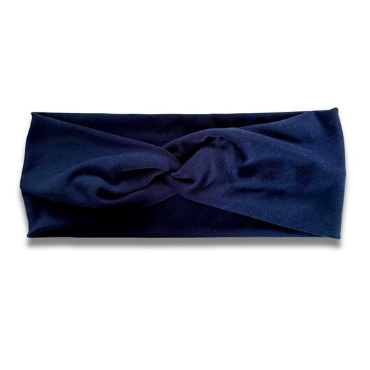 Navy Sweetheart Headband (or removable tie option) Sewing Sweethearts Sweetheart