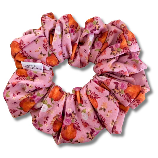 Mauve Pumpkin Patch Scrunchie Sewing Sweethearts