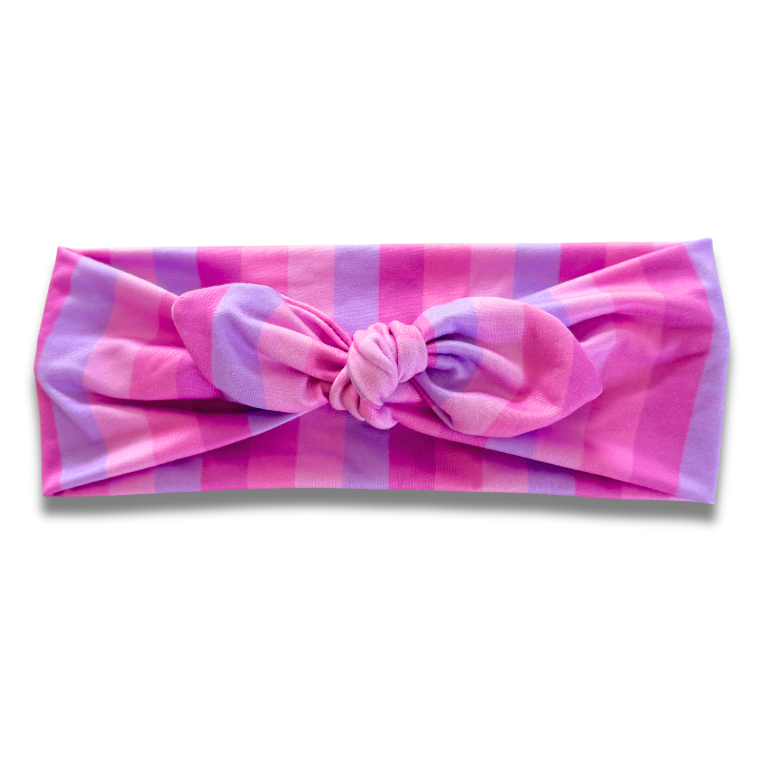 Pinkish Stripes Sweetheart Headband (or removable tie option) Sewing Sweethearts Sweetheart with Removable Tie