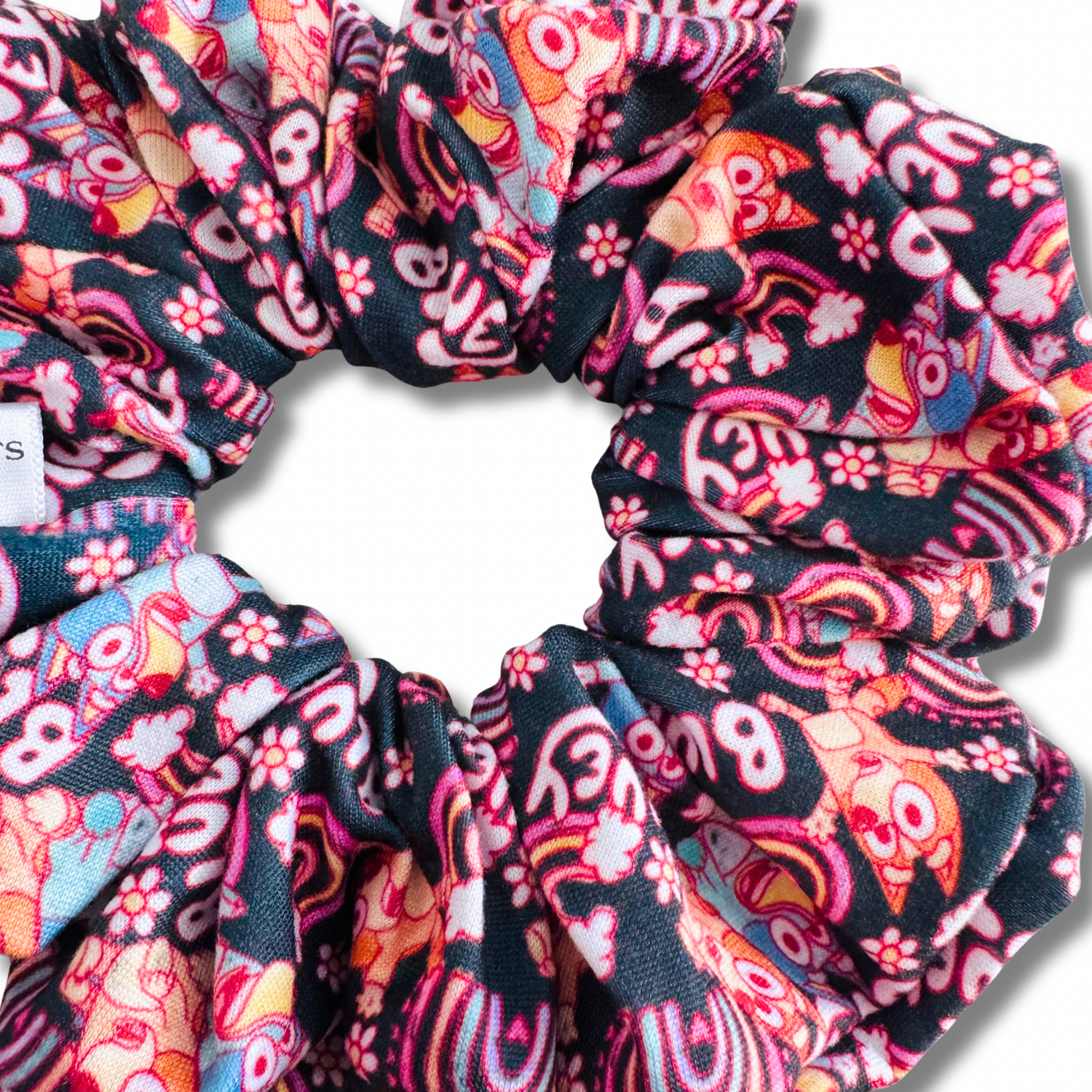 Blue Dog Rainbows Scrunchie Sewing Sweethearts