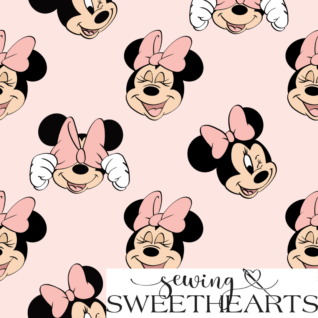 Pink Mouse Minky Blanket PREORDER (~4 weeks before shipping)  Sewing Sweethearts   