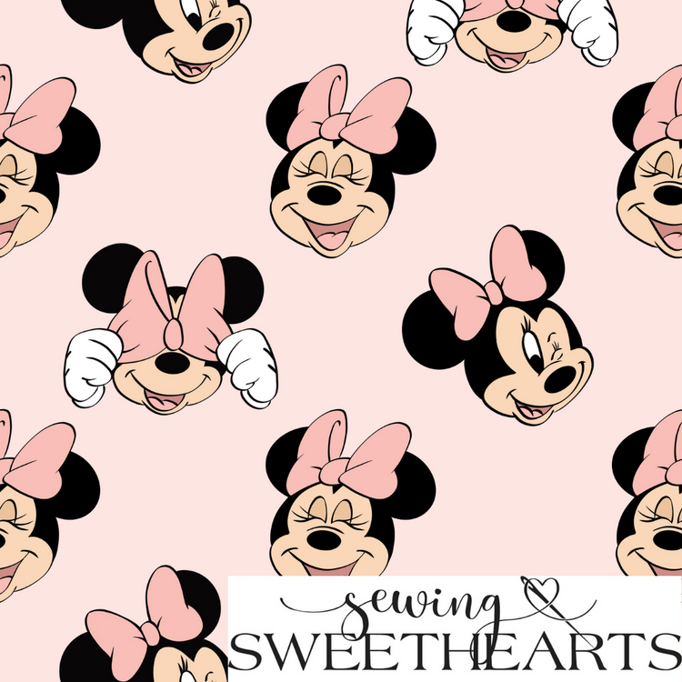 Pink Mouse Minky Blanket PREORDER (~4 weeks before shipping)  Sewing Sweethearts   