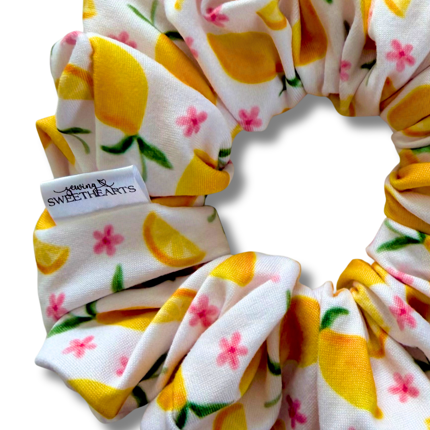 Lemons Scrunchie Sewing Sweethearts