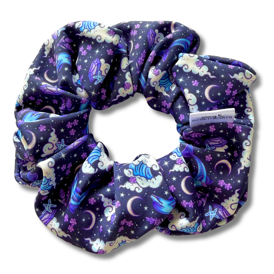Dolphins Swim Scrunchie Sewing Sweethearts