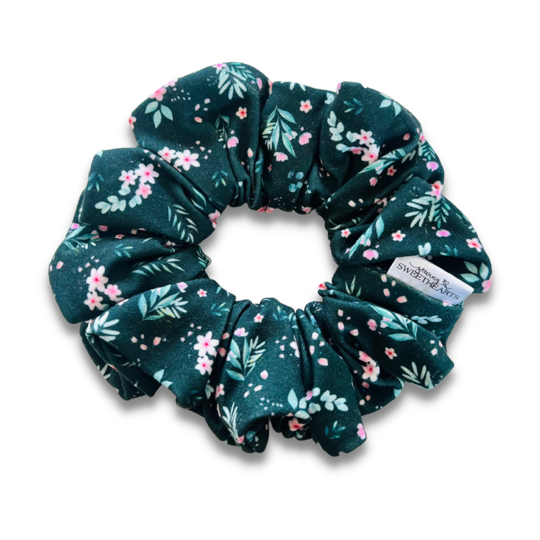 Pink Blossoms Scrunchie  Sewing Sweethearts   