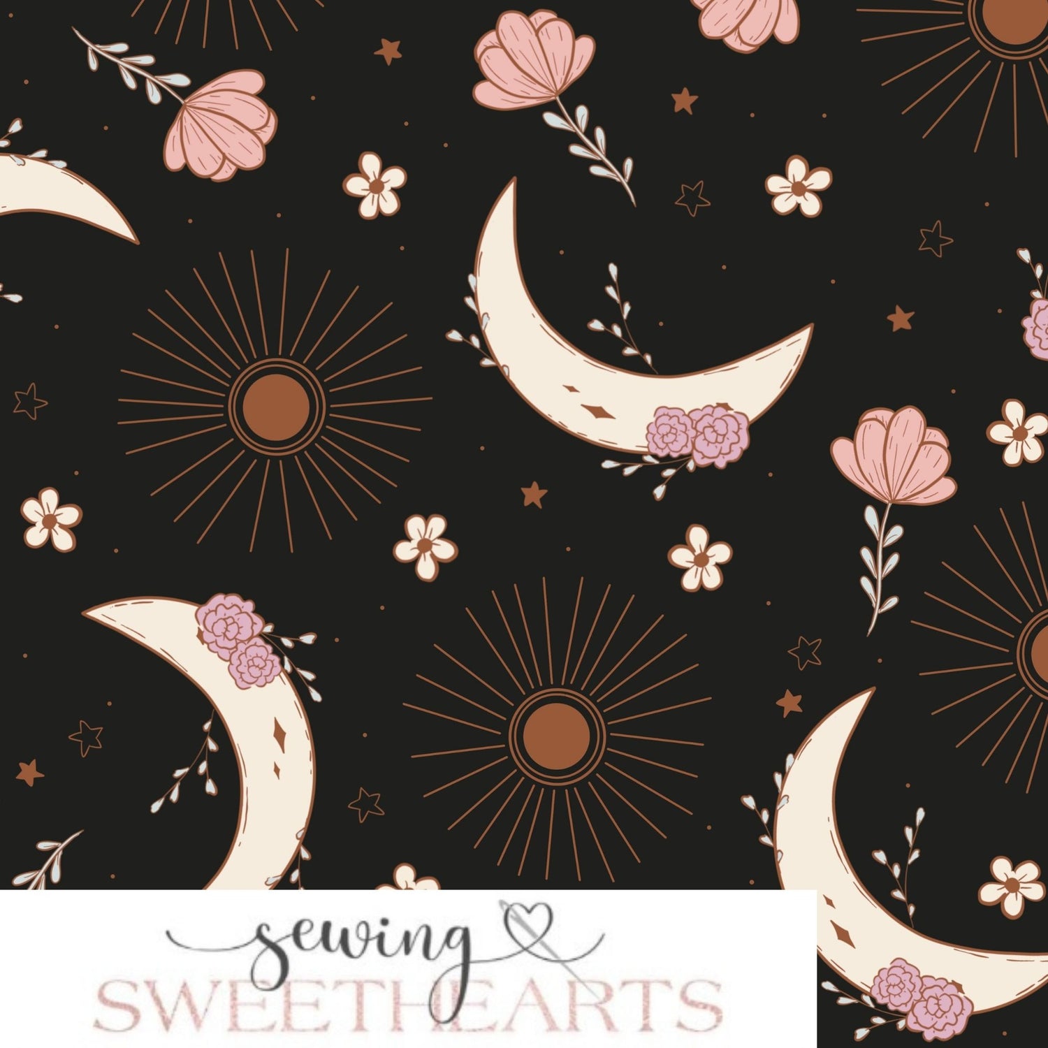 Moon Garden Minky Blanket PREORDER (~4 weeks before shipping) Sewing Sweethearts