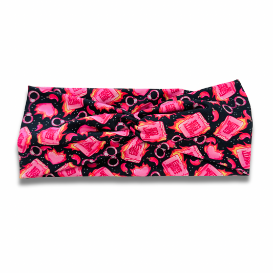 Smutty Book Club Sweetheart Headband (or removable tie option) Sewing Sweethearts Sweetheart