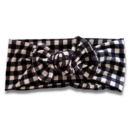 Buffalo White Waffle Sweetie Headband Sewing Sweethearts