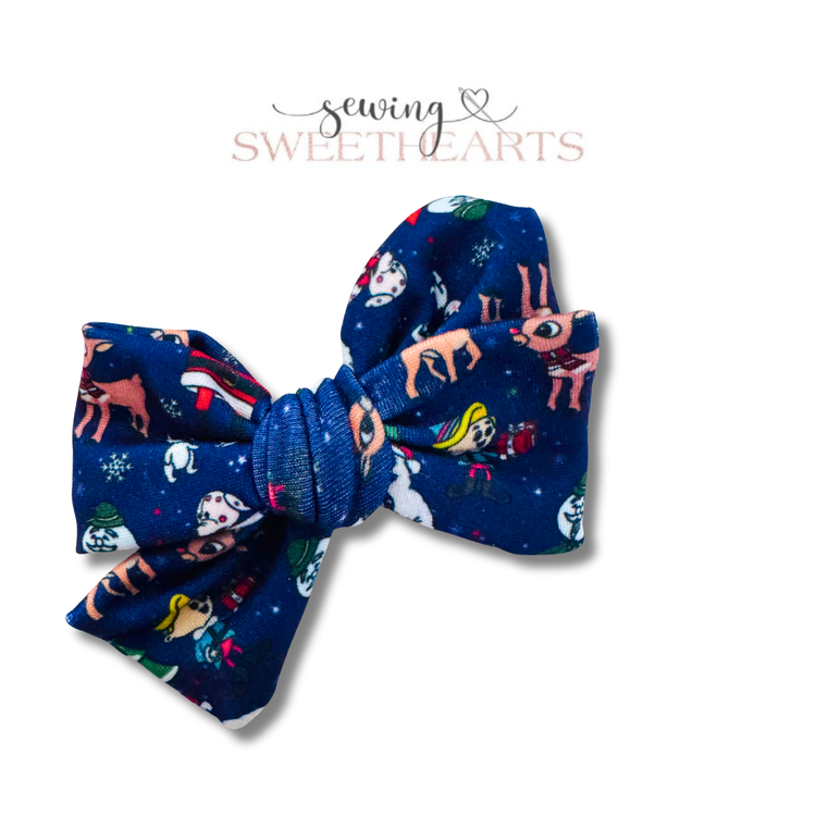 Rudolph Christmas Adventure Bow Sewing Sweethearts