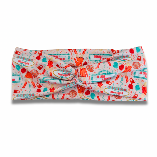 Showgirl Sweetheart Headband (or removable tie option)