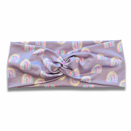 Rainbows Sweetheart Headband (or removable tie option) Sewing Sweethearts Sweetheart
