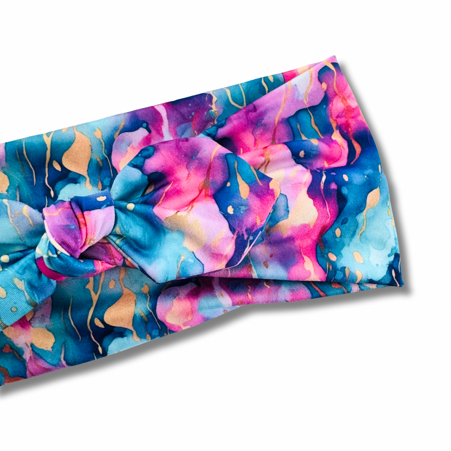 Mermaid Splatter Sweetheart Headband (or removable tie option) Sewing Sweethearts
