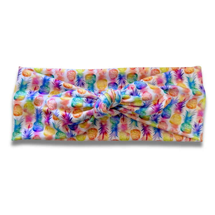 Pineapples Sweetheart Headband (or removable tie option) Sewing Sweethearts Sweetheart with Removable Tie