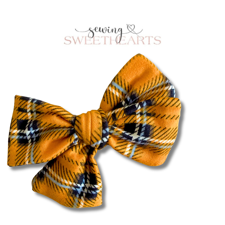 Fall Plaid Bow
