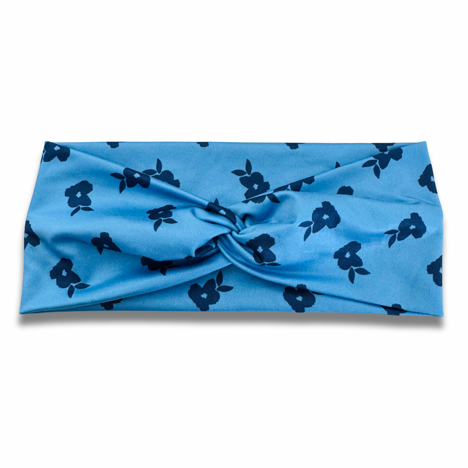 Blue Floral Sweetheart Headband (or removable tie option) Sewing Sweethearts Sweetheart