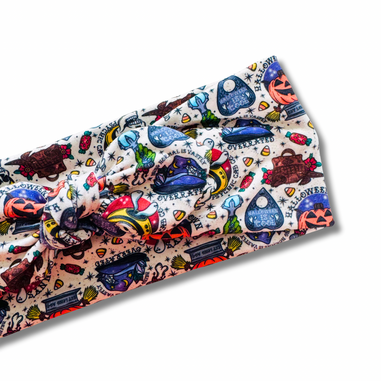 Spooky University Sweetheart Headband (or removable tie option) Sewing Sweethearts
