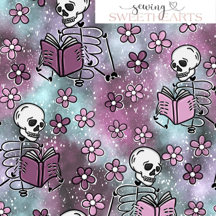 Reading Skeletons Minky Blanket PREORDER (~4 weeks before shipping)