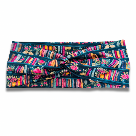 Autumn Library Sweetheart Headband (or removable tie option) Sewing Sweethearts Sweetheart