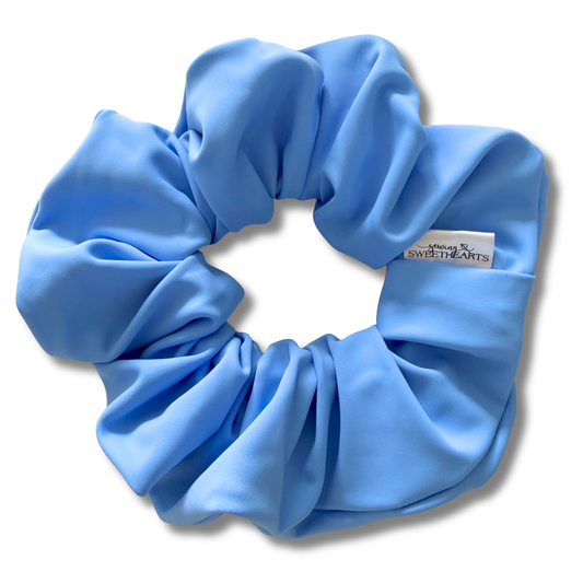 Light Blue Swim Scrunchie Sewing Sweethearts
