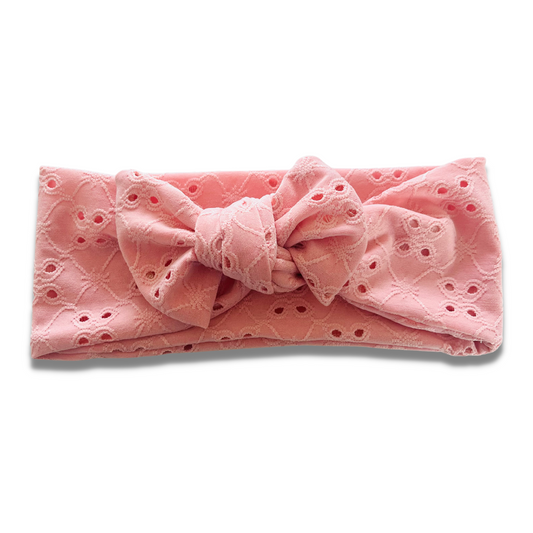Light Pink Eyelet Sweetie Headbands Sewing Sweethearts   