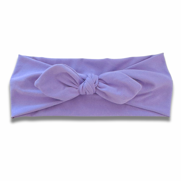 Lilac Sweetheart Headband (or removable tie option) Sewing Sweethearts Sweetheart with Removable Tie