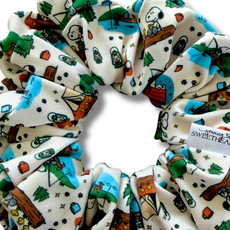Peanuts Camping Scrunchie Sewing Sweethearts