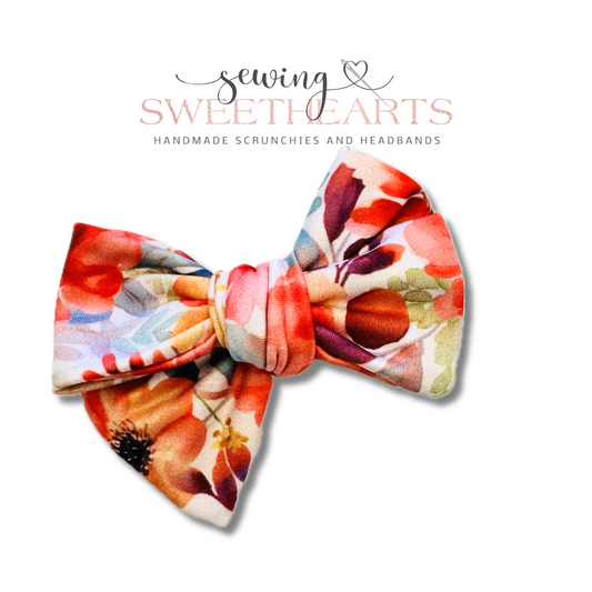 Amber Red Garden Bow  Sewing Sweethearts   