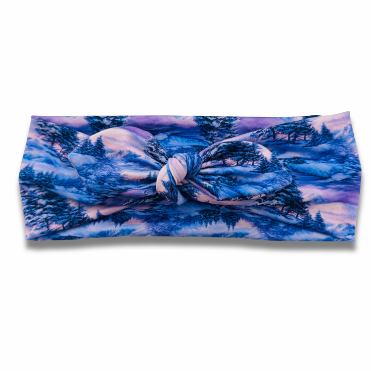 Winter Wonderland Sweetheart Headband (or removable tie option) Sewing Sweethearts Sweetheart with Removable Tie