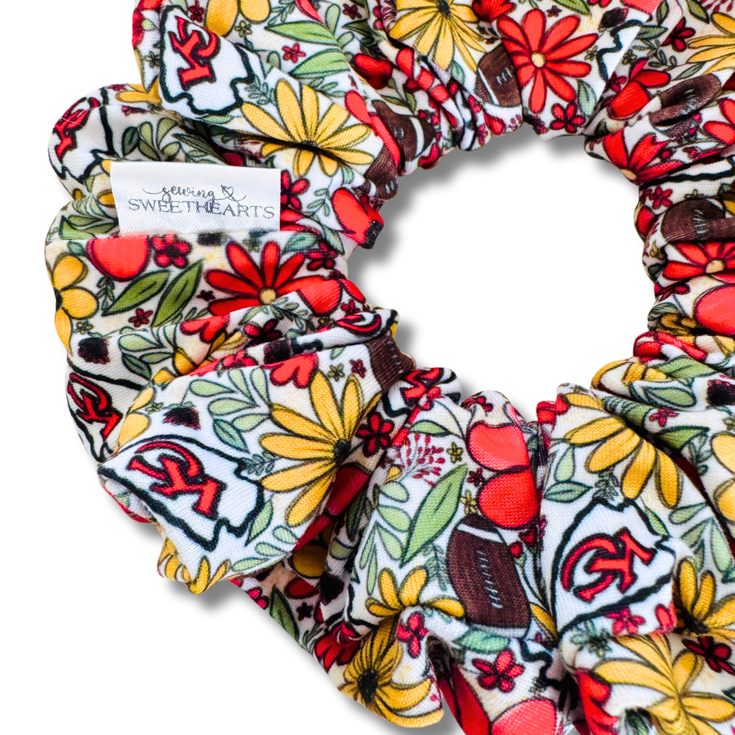 Football: Chiefs Scrunchie Sewing Sweethearts