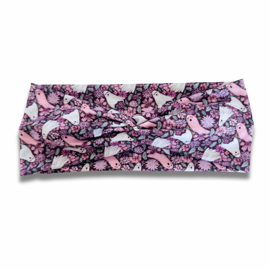 Ghost Garden Sweetheart Headband (or removable tie option) Sewing Sweethearts Sweetheart
