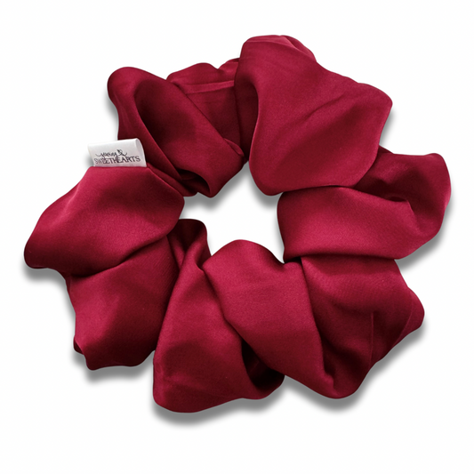 Wine Satin Scrunchie  Sewing Sweethearts   