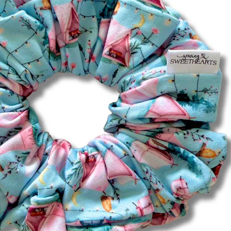 Tent Camping Scrunchie Sewing Sweethearts
