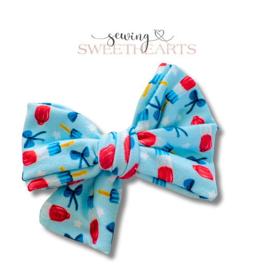 Rocket Pops Bow Sewing Sweethearts
