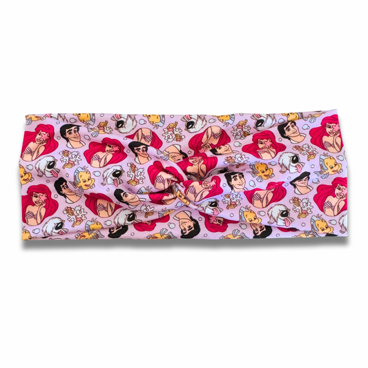 Mermaid Princess Sweetheart Headband (or removable tie option) Sewing Sweethearts Sweetheart