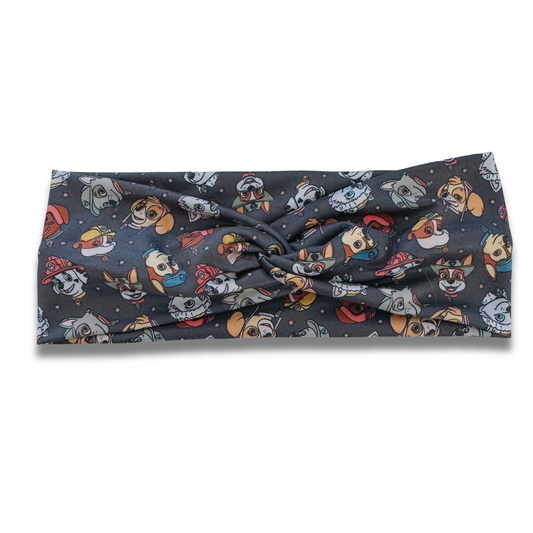 Patrol Dogs Sweetheart Headband (or removable tie option) Sewing Sweethearts Sweetheart