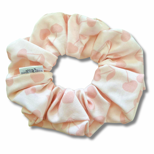 Cherry Hearts Scrunchie Sewing Sweethearts