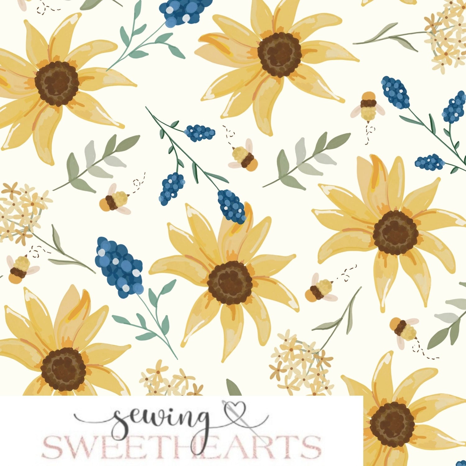 Sunny Bees Minky Blanket PREORDER (~4 weeks before shipping) Sewing Sweethearts