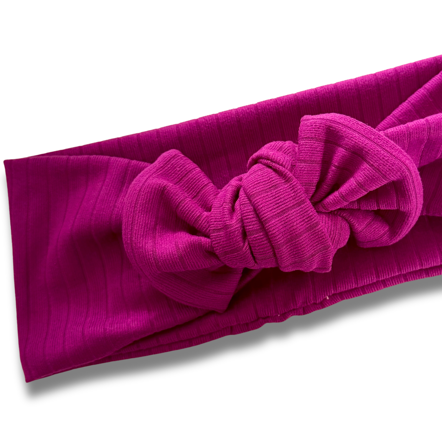 Magenta Ribbed Sweetie Headband Sewing Sweethearts