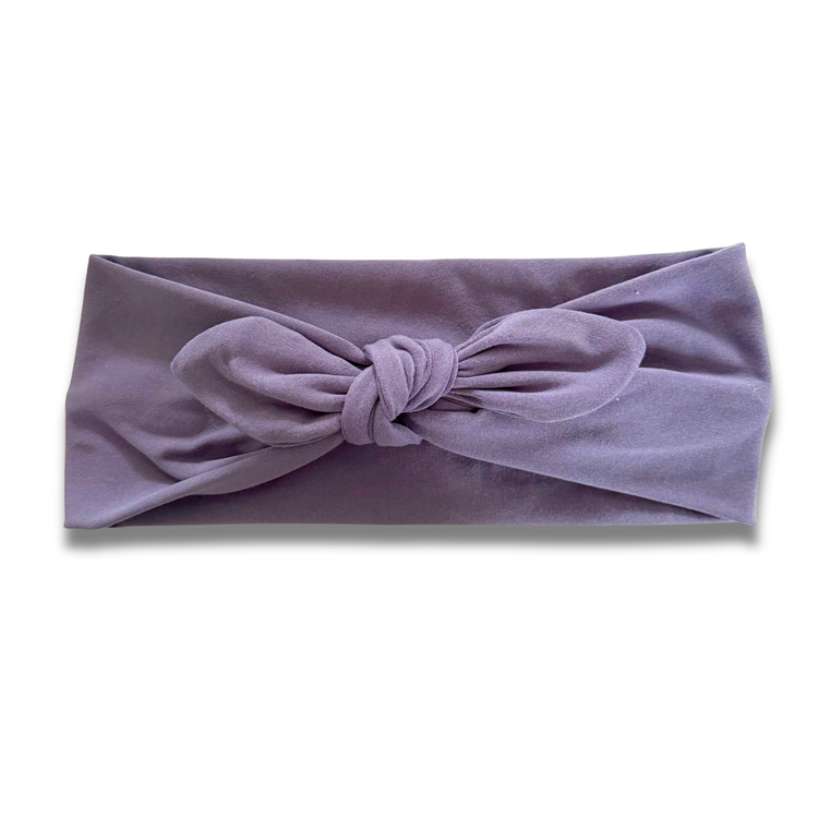 Dusty Lavender Sweetheart Headband (or removable tie option) Sewing Sweethearts Sweetheart with Removable Tie