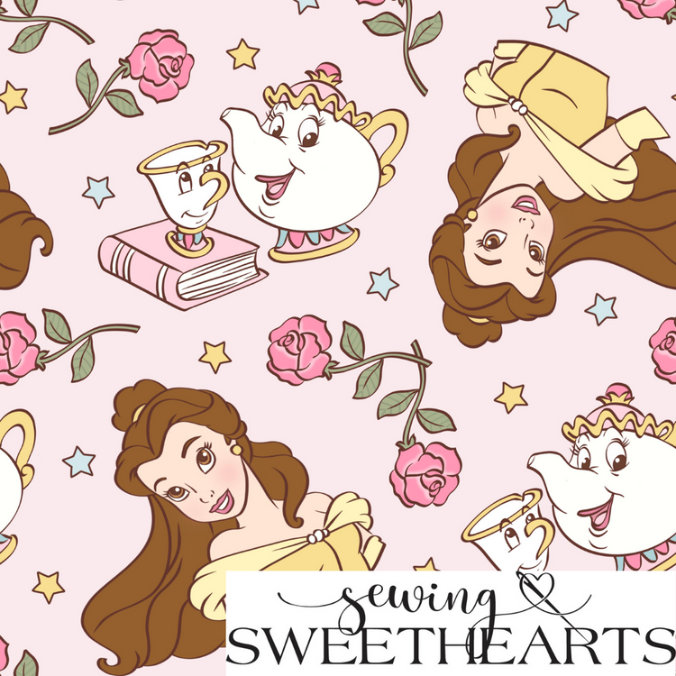 Princess Beauty Minky Blanket PREORDER (~4 weeks before shipping) Sewing Sweethearts