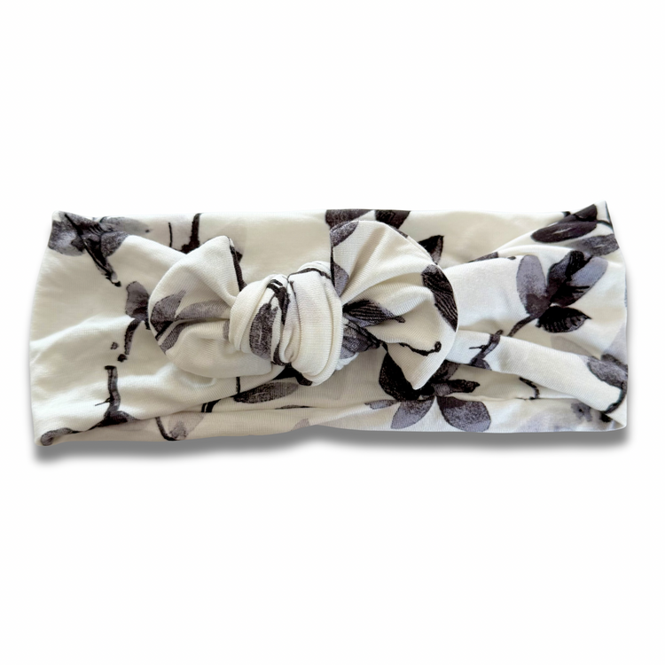 Black & White Garden Sweetie Headband Sewing Sweethearts